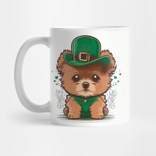 Saint Patrick's day Puppy wear on world animal day too Mug